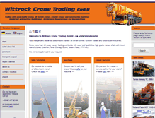 Tablet Screenshot of crane-trading.eu